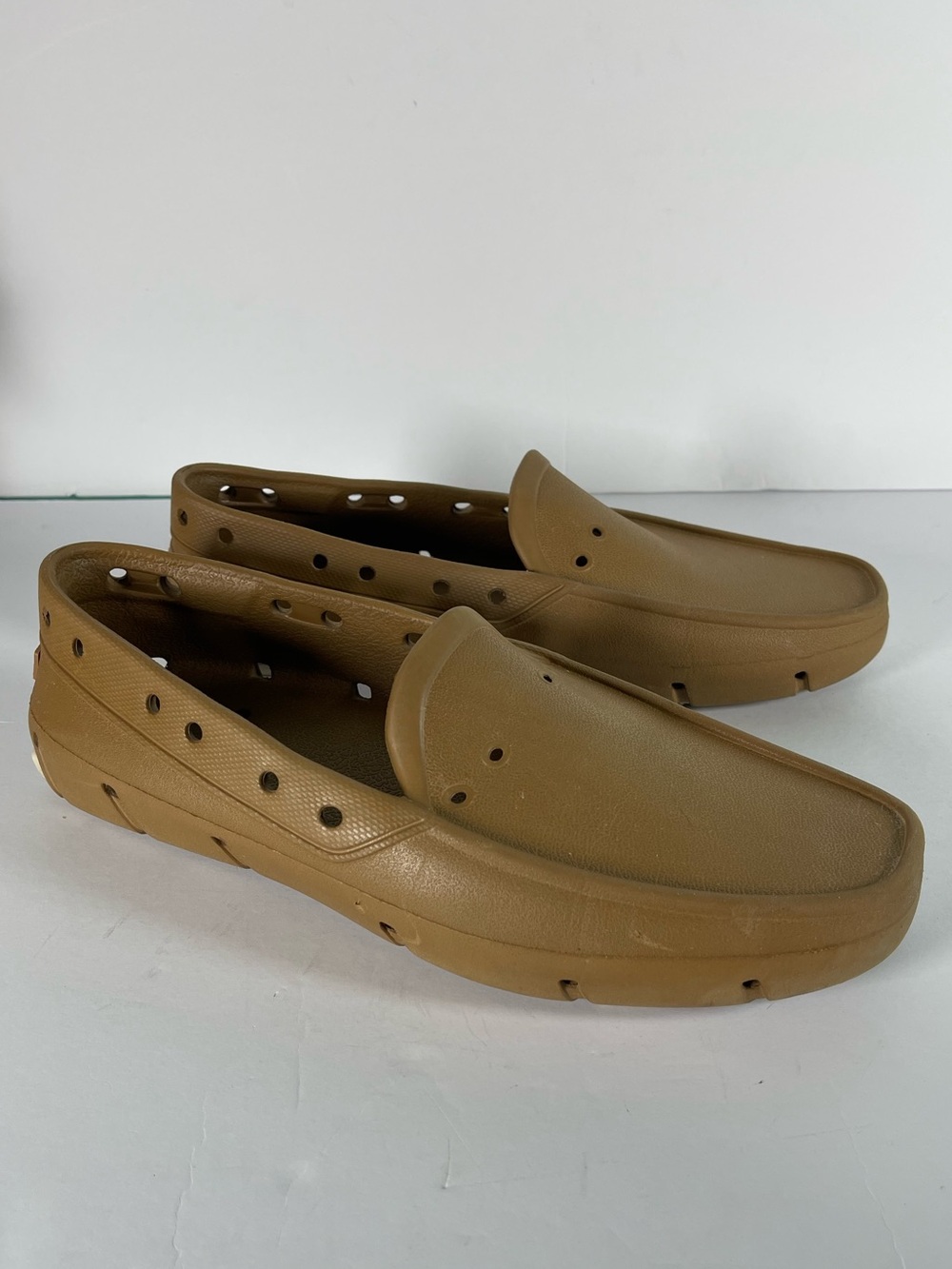 Tucket Deck Boat Driver Shoes Men’s Size 10 Brown Slip Resistant Loafer USA